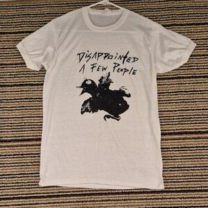 DISAPPOINTED A FEW PEOPLE Band White Mens Sz M Goth Band T Shirt‎ VTG RARE 80s